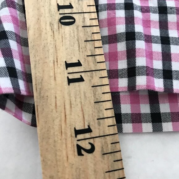 NWOT - Jones New York Sport Stretch Pink Plaid Check Bermuda Shorts - Picture 13 of 14